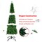 Pre-Lit Hinged Artificial Pencil Christmas Tree with 250 LED Lights and 708 Branches